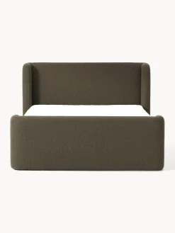 Westwing Collection Cama continental en tejido bouclé Perla^ Camas Continentales|Camas