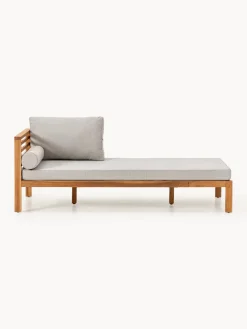 Westwing Collection Cama de jardín de madera de acacia Bo^ Tumbonas|Muebles De Jardín