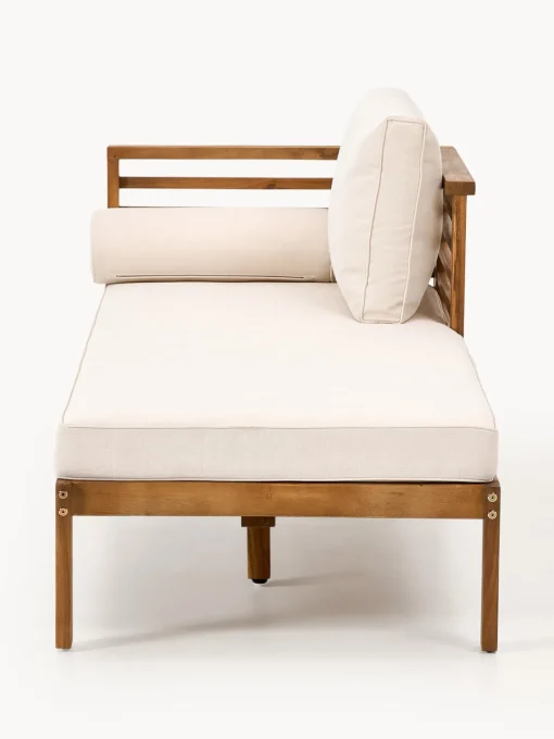 Westwing Collection Cama de jardín de madera de acacia Bo
