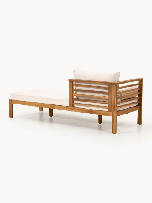 Westwing Collection Cama de jardín de madera de acacia Bo