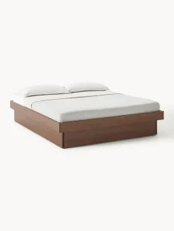 Westwing Collection Cama de madera con cajones Sato