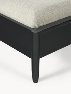 Westwing Collection Cama de madera de pino con cabecero Windsor