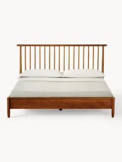 Westwing Collection Cama de madera de pino con cabecero Windsor