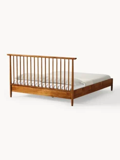 Westwing Collection Cama de madera de pino con cabecero Windsor