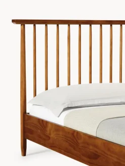 Westwing Collection Cama de madera de pino con cabecero Windsor