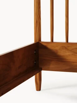 Westwing Collection Cama de madera de pino con cabecero Windsor