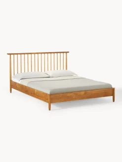 Westwing Collection Cama de madera de pino con cabecero Windsor
