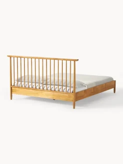 Westwing Collection Cama de madera de pino con cabecero Windsor