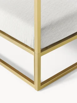 Westwing Collection Cama de metal con dosel Belle