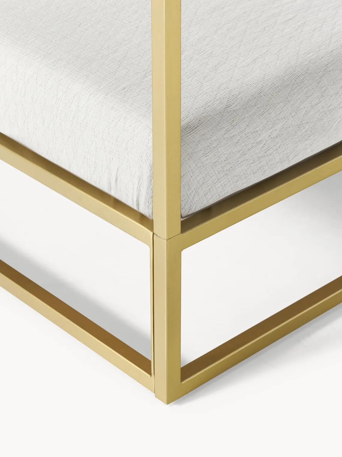 Westwing Collection Cama de metal con dosel Belle