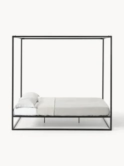 Westwing Collection Cama de metal con dosel Belle