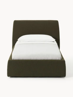 Westwing Collection Cama individual en tejido bouclé Cloud