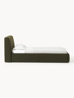 Westwing Collection Cama individual en tejido bouclé Cloud