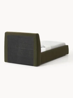 Westwing Collection Cama individual en tejido bouclé Cloud