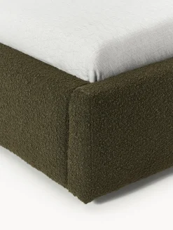 Westwing Collection Cama individual en tejido bouclé Cloud