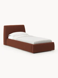 Westwing Collection Cama individual en tejido bouclé con espacio de almacenamiento Cloud^ Camas Individuales|Camas Tapizadas