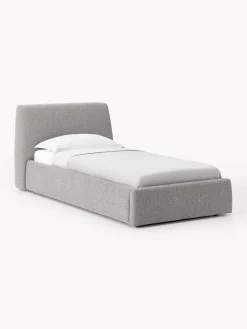 Westwing Collection Cama individual en tejido bouclé Cloud^ Camas Individuales|Camas Tapizadas