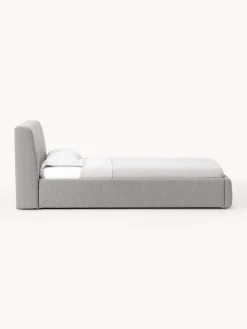 Westwing Collection Cama individual en tejido bouclé Cloud^ Camas Individuales|Camas Tapizadas
