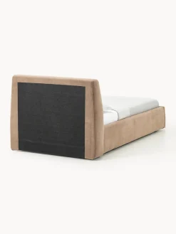 Westwing Collection Cama individual tapizada con espacio de almacenamiento Cloud