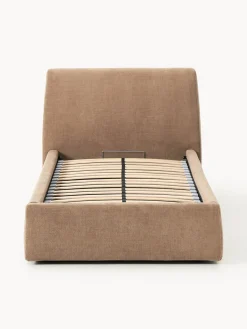 Westwing Collection Cama individual tapizada con espacio de almacenamiento Cloud