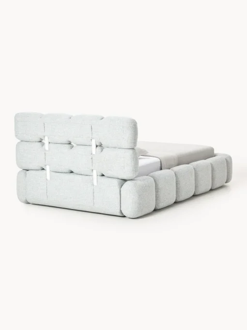 Westwing Collection Cama individual tapizada en borreguillo bouclé Tayla