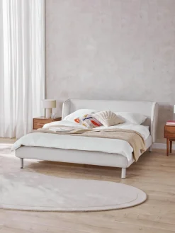 Westwing Collection Cama tapizada con cabecero Luma^ Camas Tapizadas