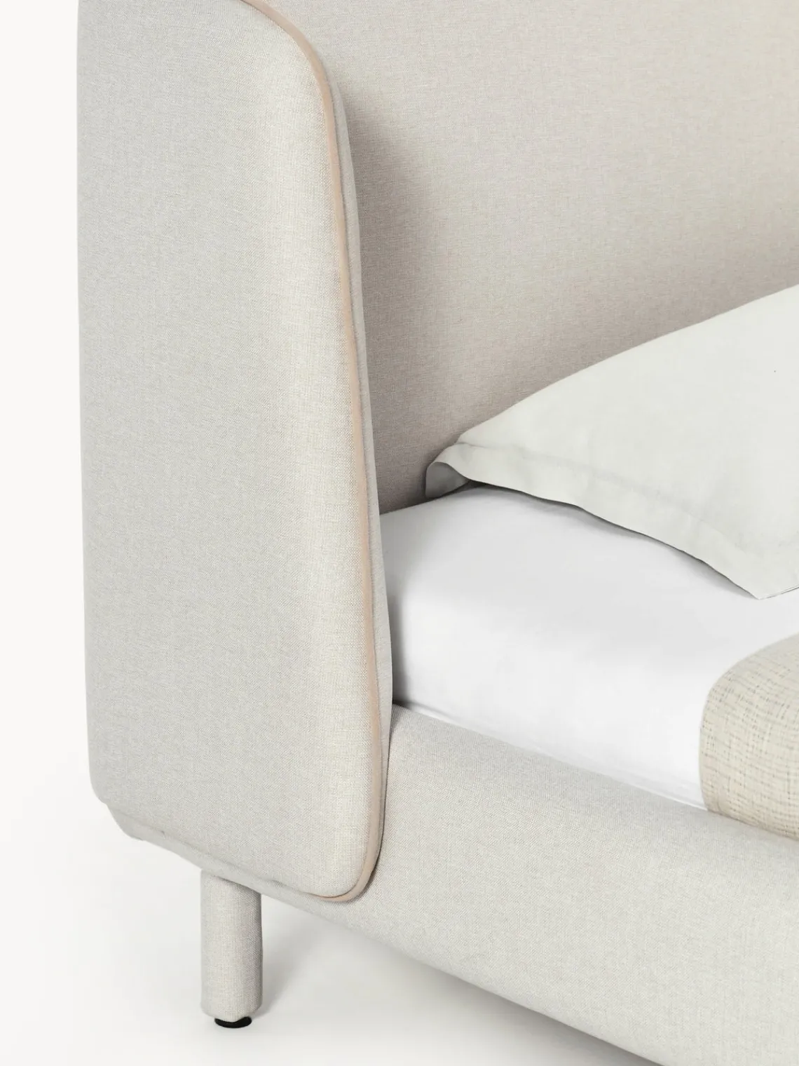 Westwing Collection Cama tapizada con cabecero Luma^ Camas Tapizadas