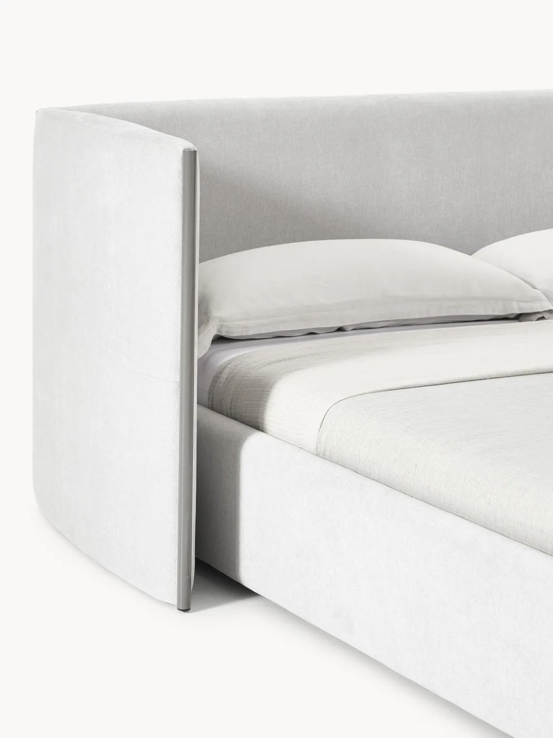 Westwing Collection Cama tapizada con cabecero plegable Otis^ Camas Tapizadas