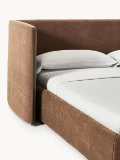 Westwing Collection Cama tapizada con cabecero plegable Otis