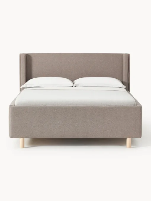 Westwing Collection Cama tapizada con espacio de almacenamiento Arche