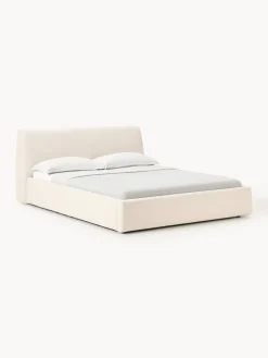 Westwing Collection Cama tapizada con espacio de almacenamiento Cloud