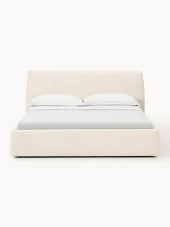 Westwing Collection Cama tapizada con espacio de almacenamiento Cloud