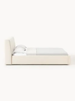 Westwing Collection Cama tapizada con espacio de almacenamiento Cloud