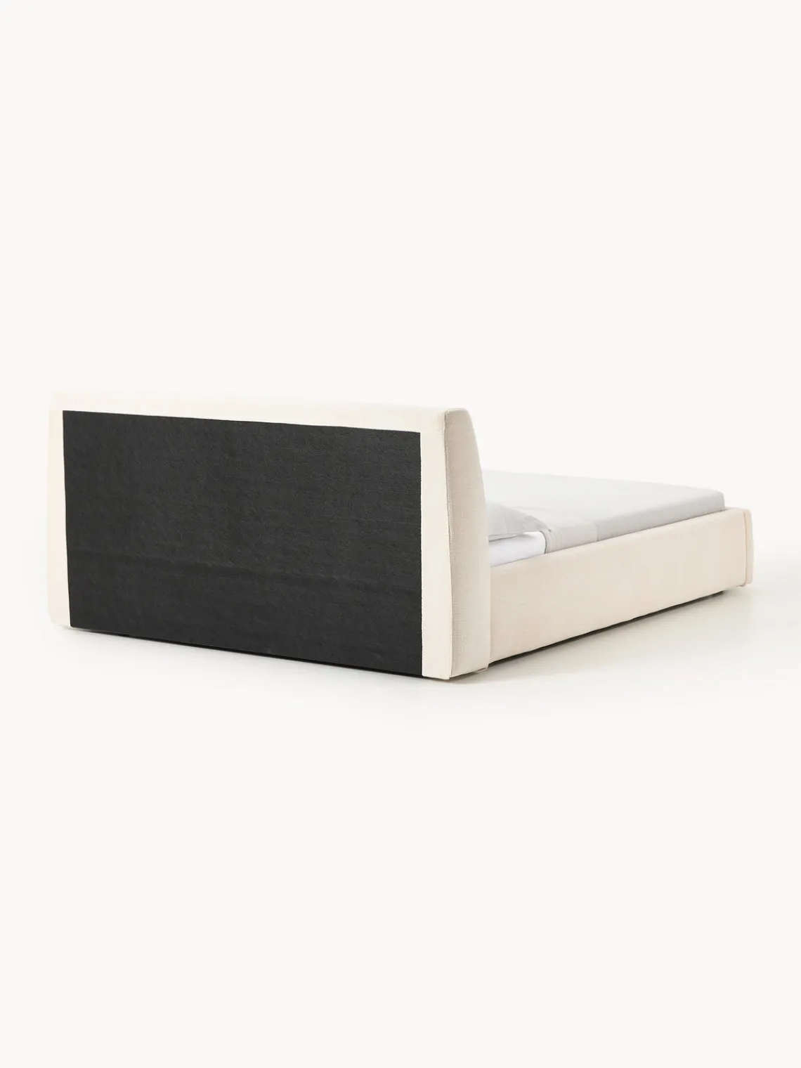 Westwing Collection Cama tapizada con espacio de almacenamiento Cloud