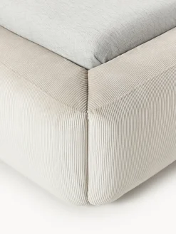 Westwing Collection Cama tapizada con espacio de almacenamiento Melva