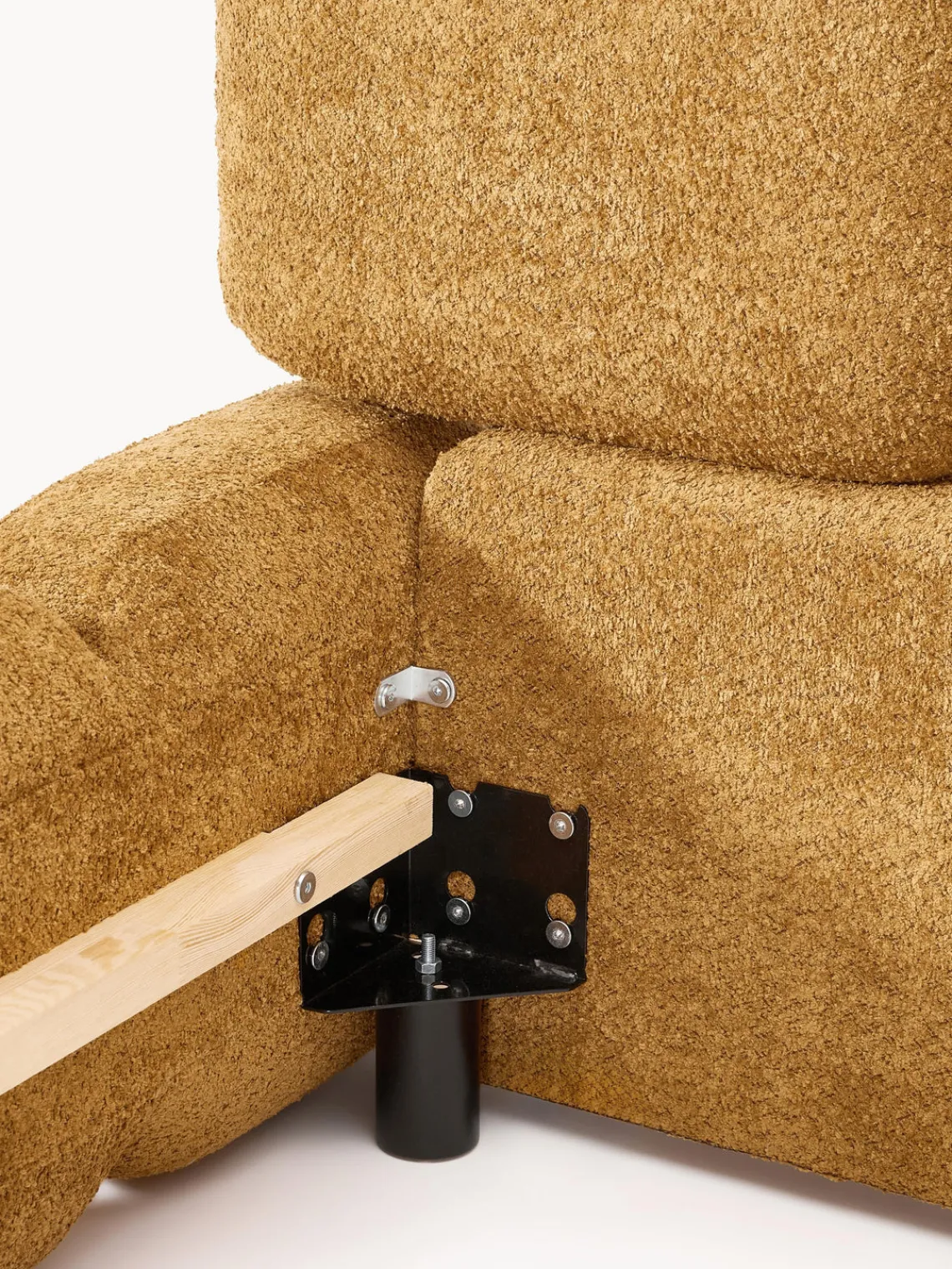 Westwing Collection Cama tapizada de borreguillo bouclé Tayla