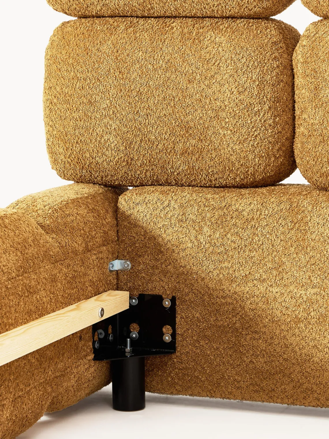 Westwing Collection Cama tapizada de borreguillo bouclé Tayla^ Camas Tapizadas|Camas