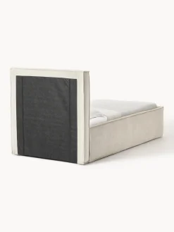 Westwing Collection Cama tapizada de pana con espacio de almacenamiento Dream