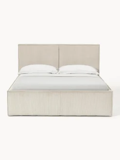 Westwing Collection Cama tapizada de pana con espacio de almacenamiento Dream^ Camas Tapizadas|Camas