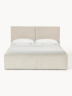 Westwing Collection Cama tapizada de pana con espacio de almacenamiento Dream^ Camas Tapizadas|Camas