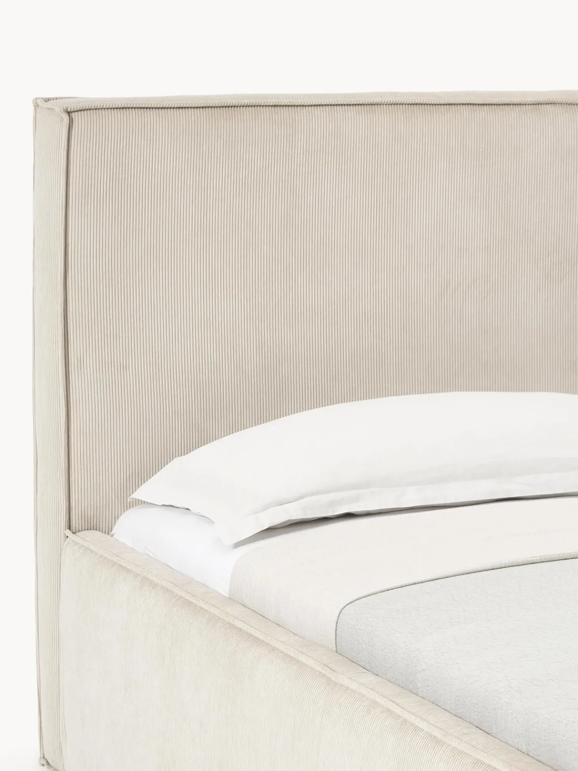 Westwing Collection Cama tapizada de pana Dream