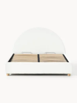 Westwing Collection Cama tapizada en borreguillo Ebba, con espacio de almacenamiento^ Camas Tapizadas|Camas