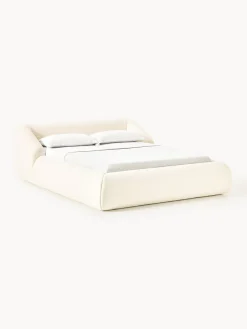 Westwing Collection Cama tapizada en borreguillo Sofia