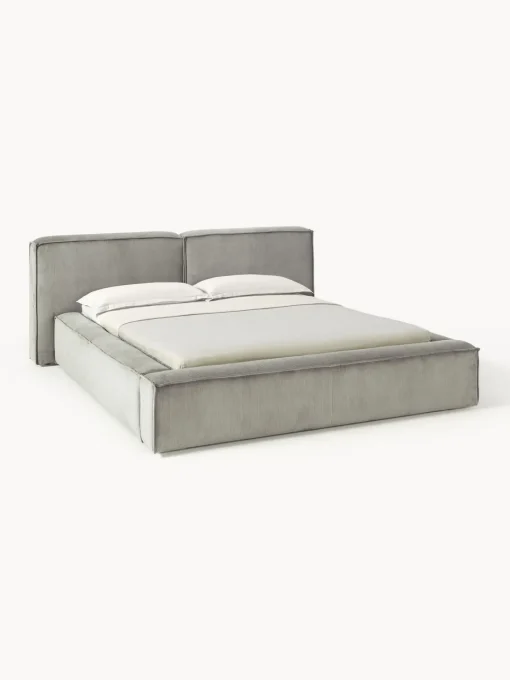 Westwing Collection Cama tapizada en pana Lennon^ Camas Tapizadas|Camas