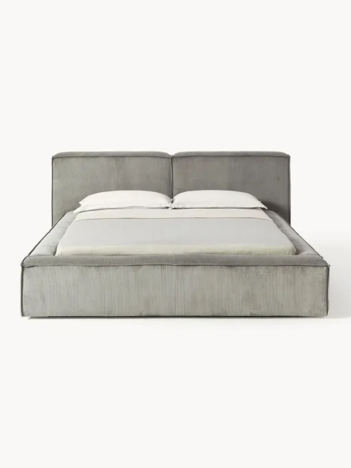 Westwing Collection Cama tapizada en pana Lennon^ Camas Tapizadas|Camas