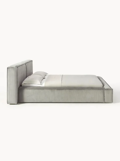 Westwing Collection Cama tapizada en pana Lennon^ Camas Tapizadas|Camas