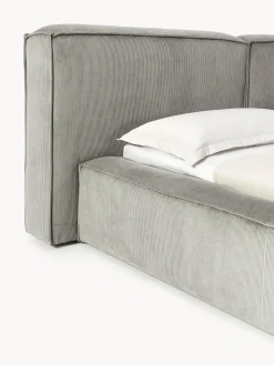 Westwing Collection Cama tapizada en pana Lennon^ Camas Tapizadas|Camas