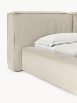 Westwing Collection Cama tapizada en pana Lennon