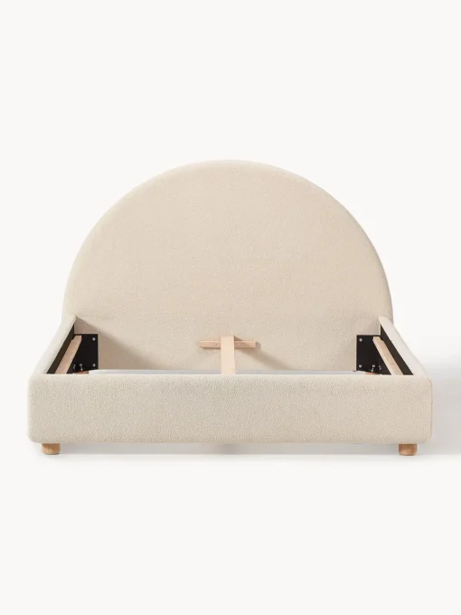 Westwing Collection Cama tapizada en tejido bouclé Ebba