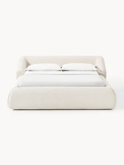 Westwing Collection Cama tapizada en tejido bouclé Sofia
